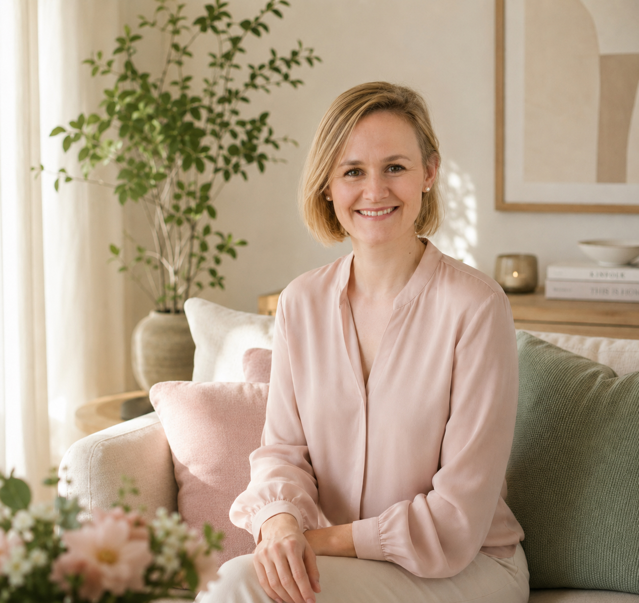 Vladimira, Gründerin von AMORAYA - Feng-Shui-Beraterin für Raumwirkung, Wohnharmonie und modernes Interior Design.