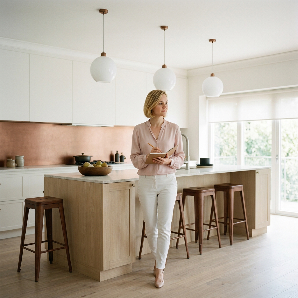 Feng-Shui- und Interior-Design-Beratung mit Vor-Ort-Analyse von Raumwirkung, Möblierung und Wohnatmosphäre.