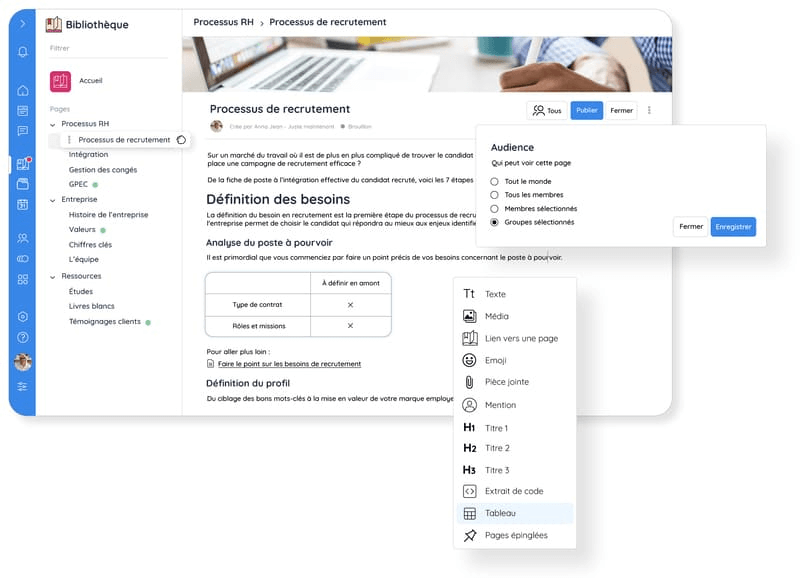 Bibliothèque Talkspirit pour développer l'intelligence collective