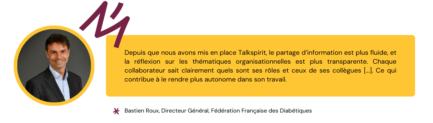 Citation de Bastien Roux sur les bénéfices de Talkspirit pour la gouvernance associative