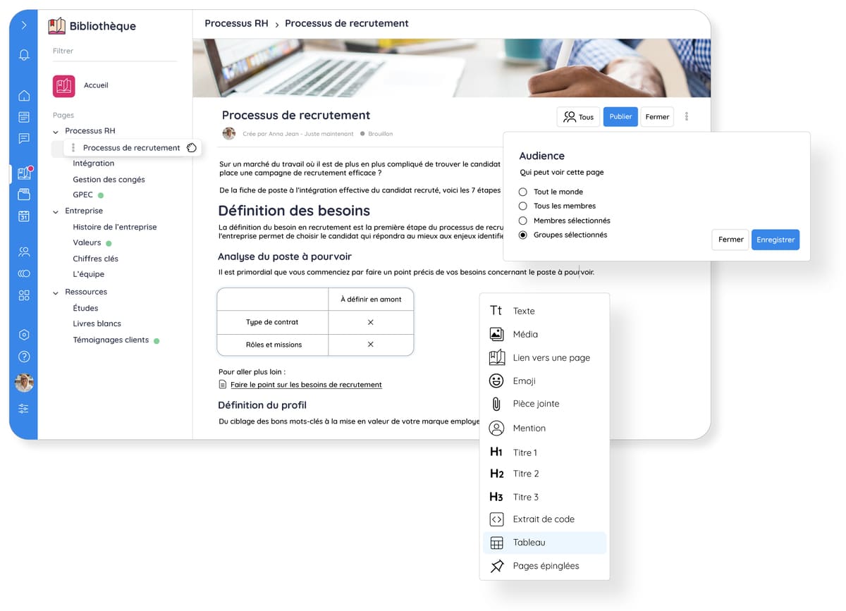 Article de bibliothèque sur Talkspirit pour assurer la capitalisation des connaissances RH