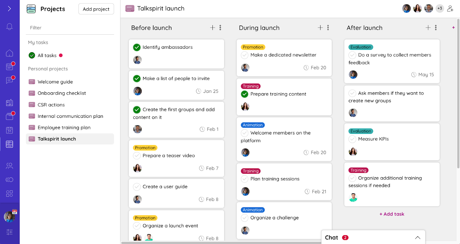 Communication plan on Project to turn your employees into ambassadors for your enterprise social network