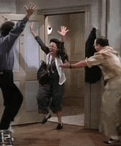 GIF to celebrate return from maternity leave