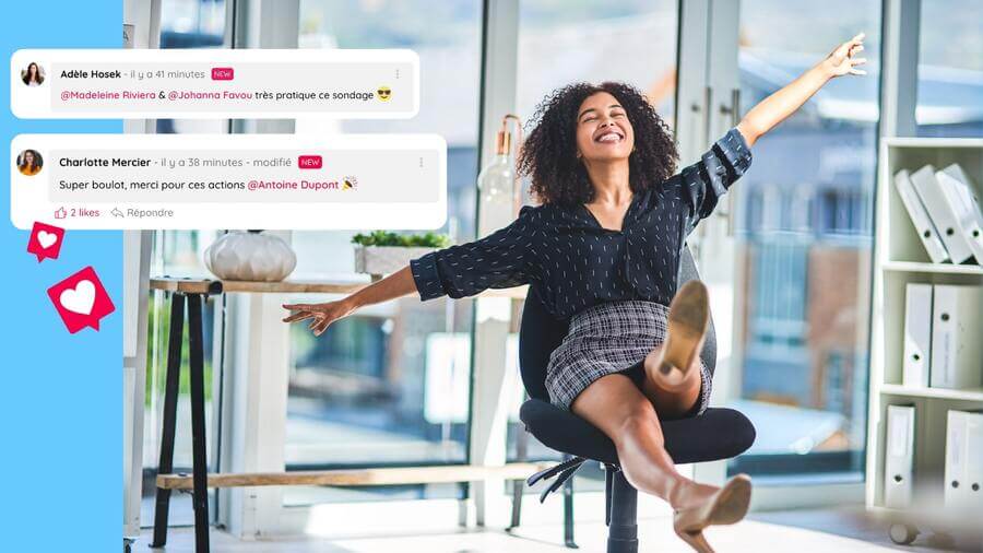 Messages sur Talkspirit, un outil indispensable pour la communication interne