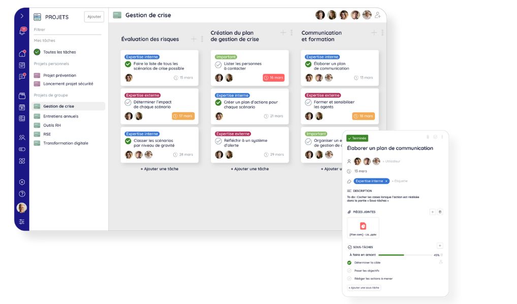 Déployer un extranet comme Talkspirit permet de gérer ses projets