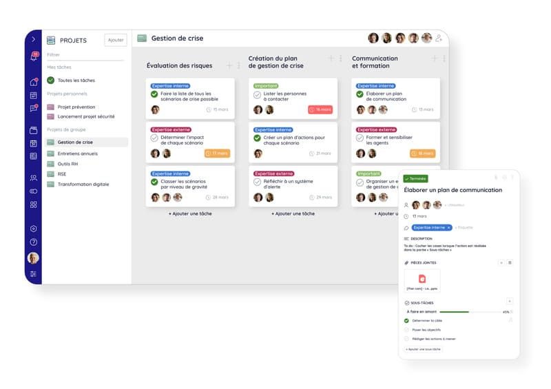 Gestion de projet sur Talkspirit, la meilleure alternative à Google Workspace