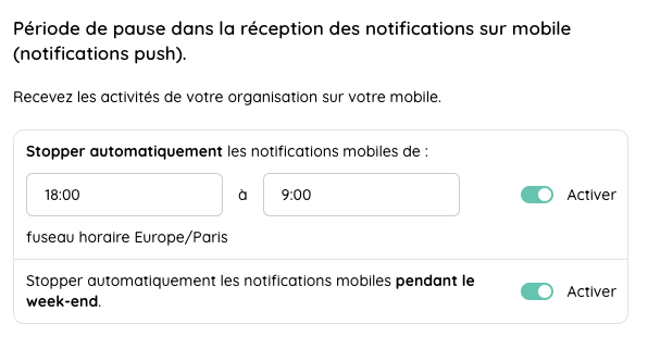 Paramétrage des notifications sur Talkspirit pour limiter l'infobésité