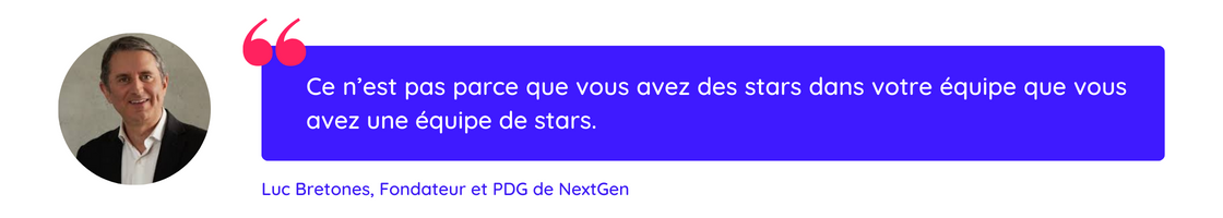 Citation de Luc Bretones sur l'importance d'avoir une diversité de profils pour améliorer la performance organisationnelle