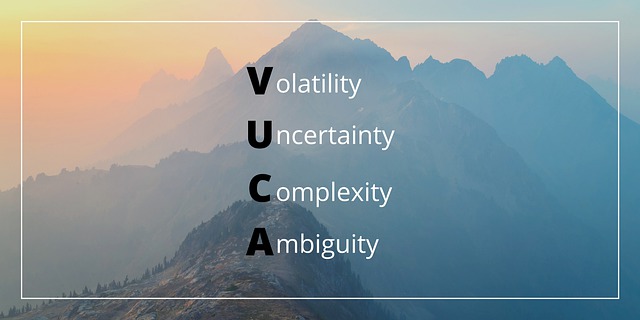 VUCA signifie Volatilité, Incertitude, Complexité et Ambiguïté