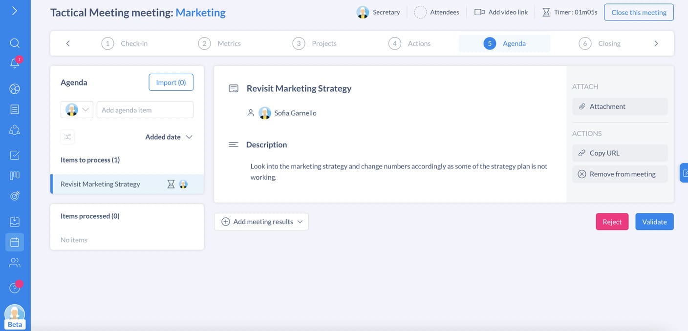 Discuss your agenda with Holaspirit