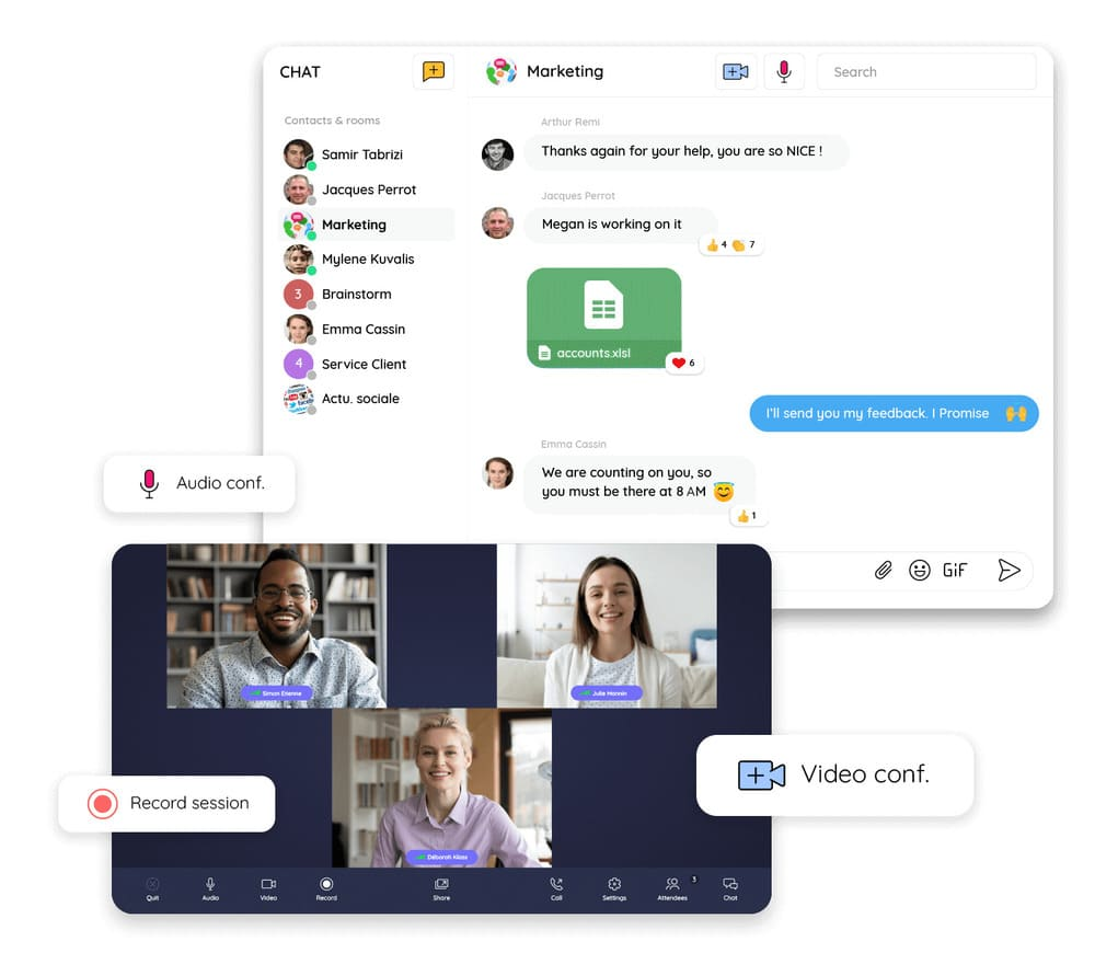 Comment fonctionne la communication bidirectionnelle sur Talkspirit
