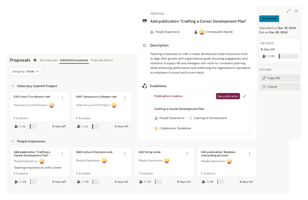 Soumettre des propositions sur Talkspirit, l'un des meilleurs outils de prise de décision collaborative