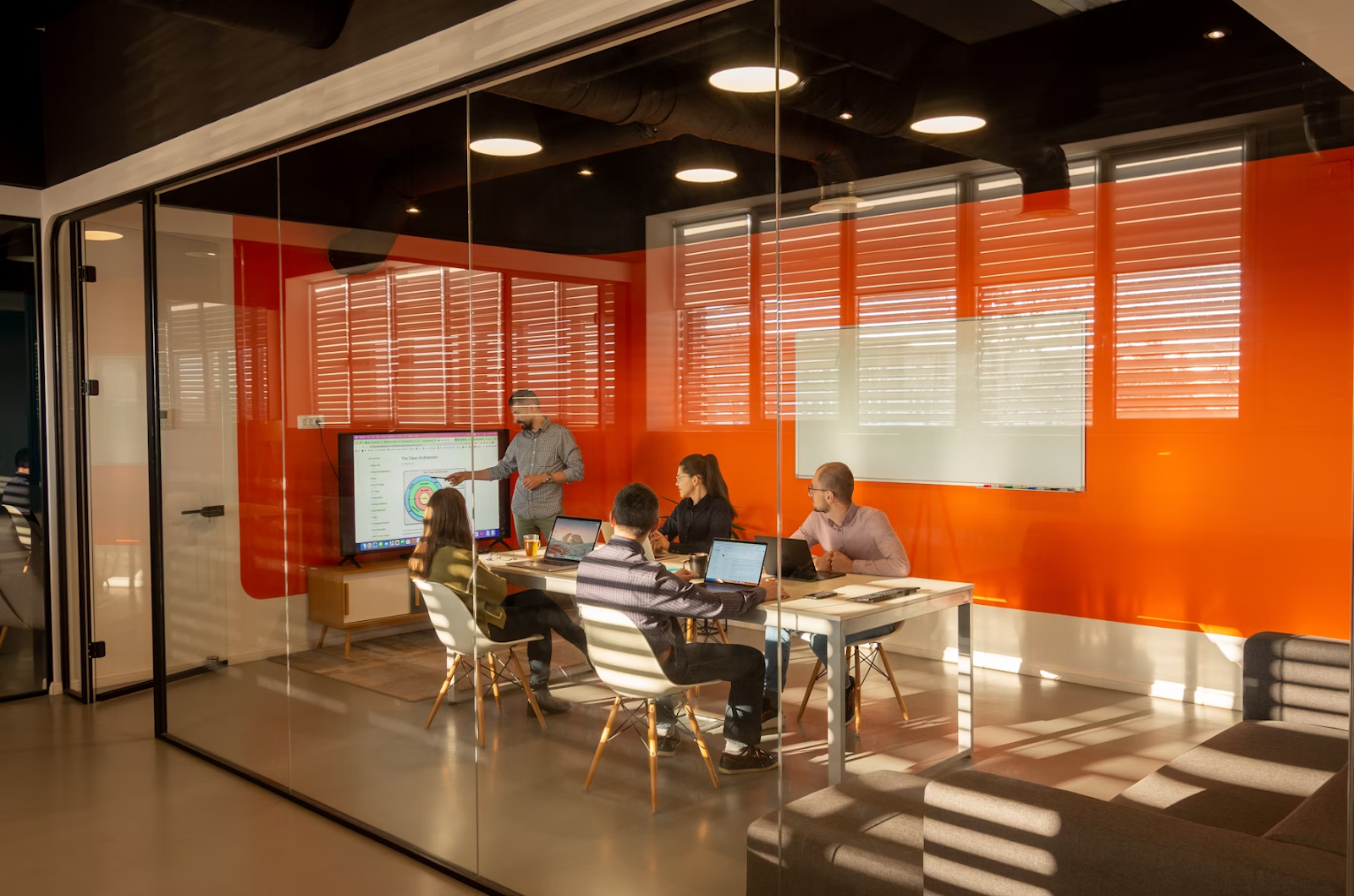 A project management team is setting OKRs
