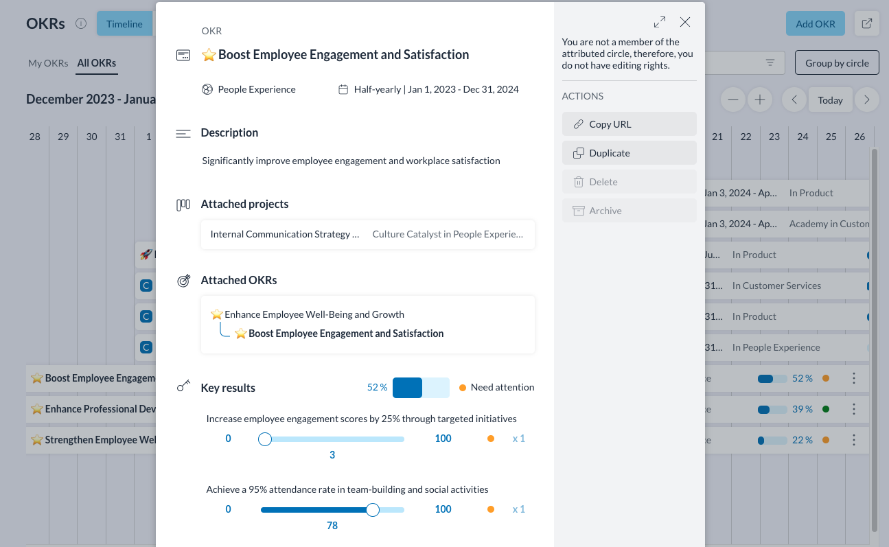 Définir des OKR sur Holaspirit pour rendre votre entreprise plus transparente