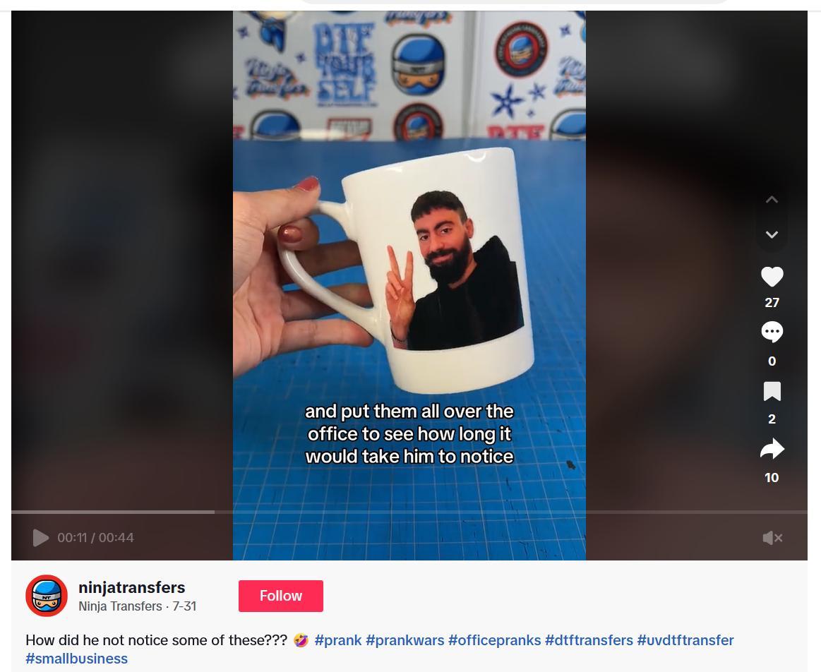 Blague de l'équipe Ninja pour éviter le boreout au travail