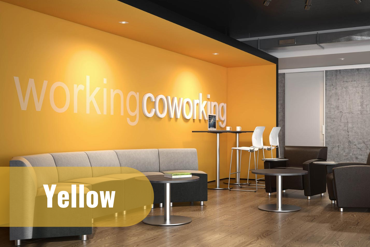 Des couleurs comme le jaune peuvent motiver les collaborateurs et éviter le boreout au travail