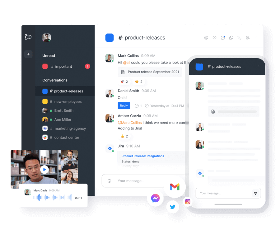 Rocket.Chat interface
