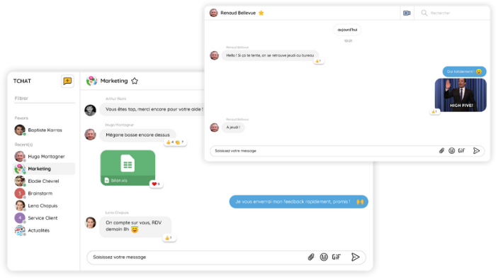 talkspirit interface