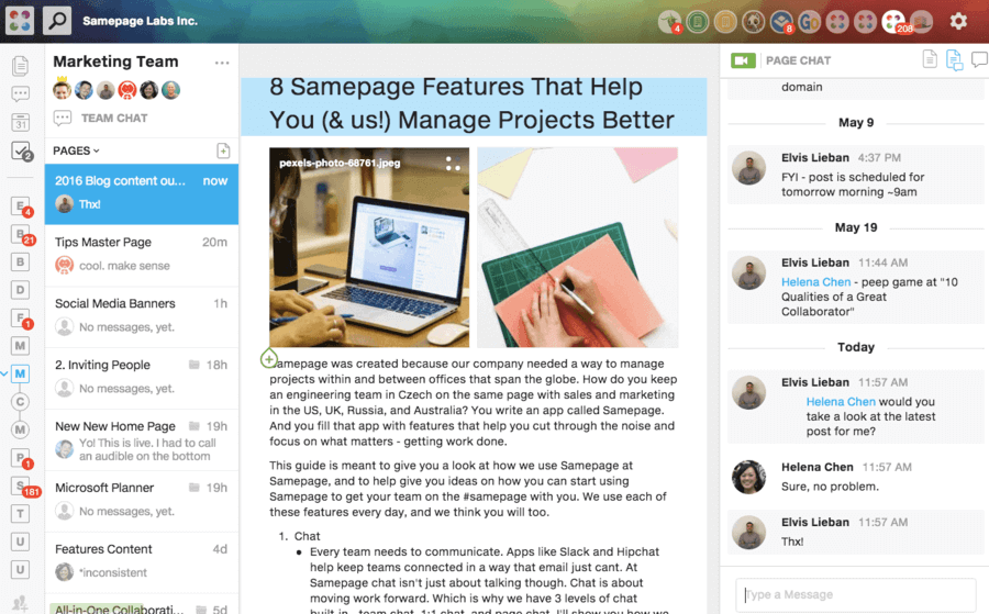 Interface Samepage
