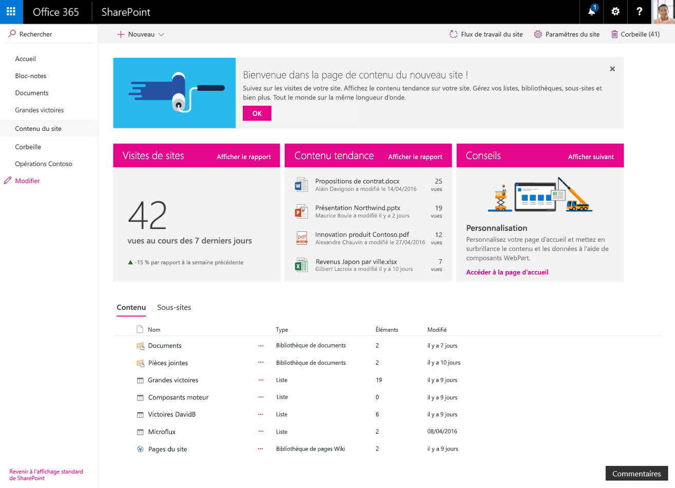 Interface SharePoint