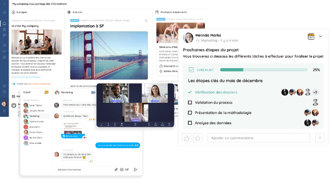 Talkspirit interface
