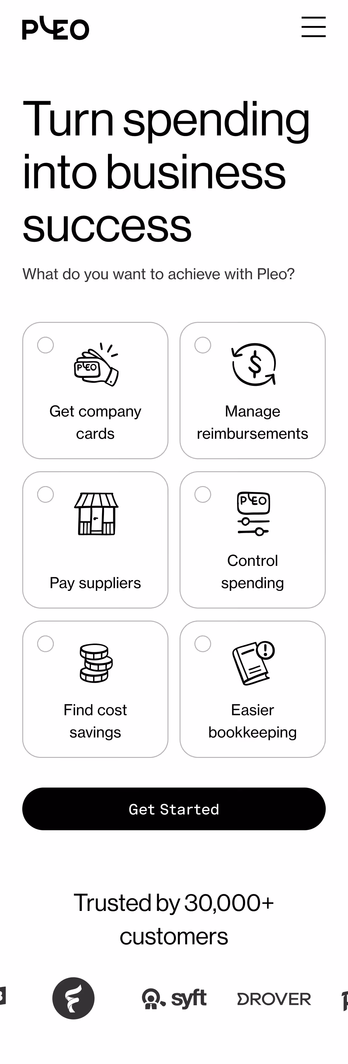 An image of a component in mobile view