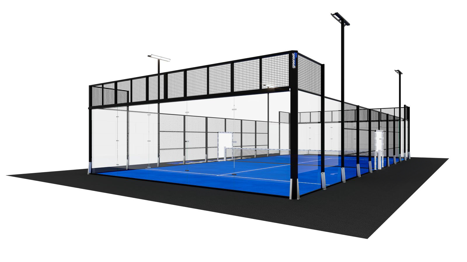 Terrain de padel Steel Vision panoramique
