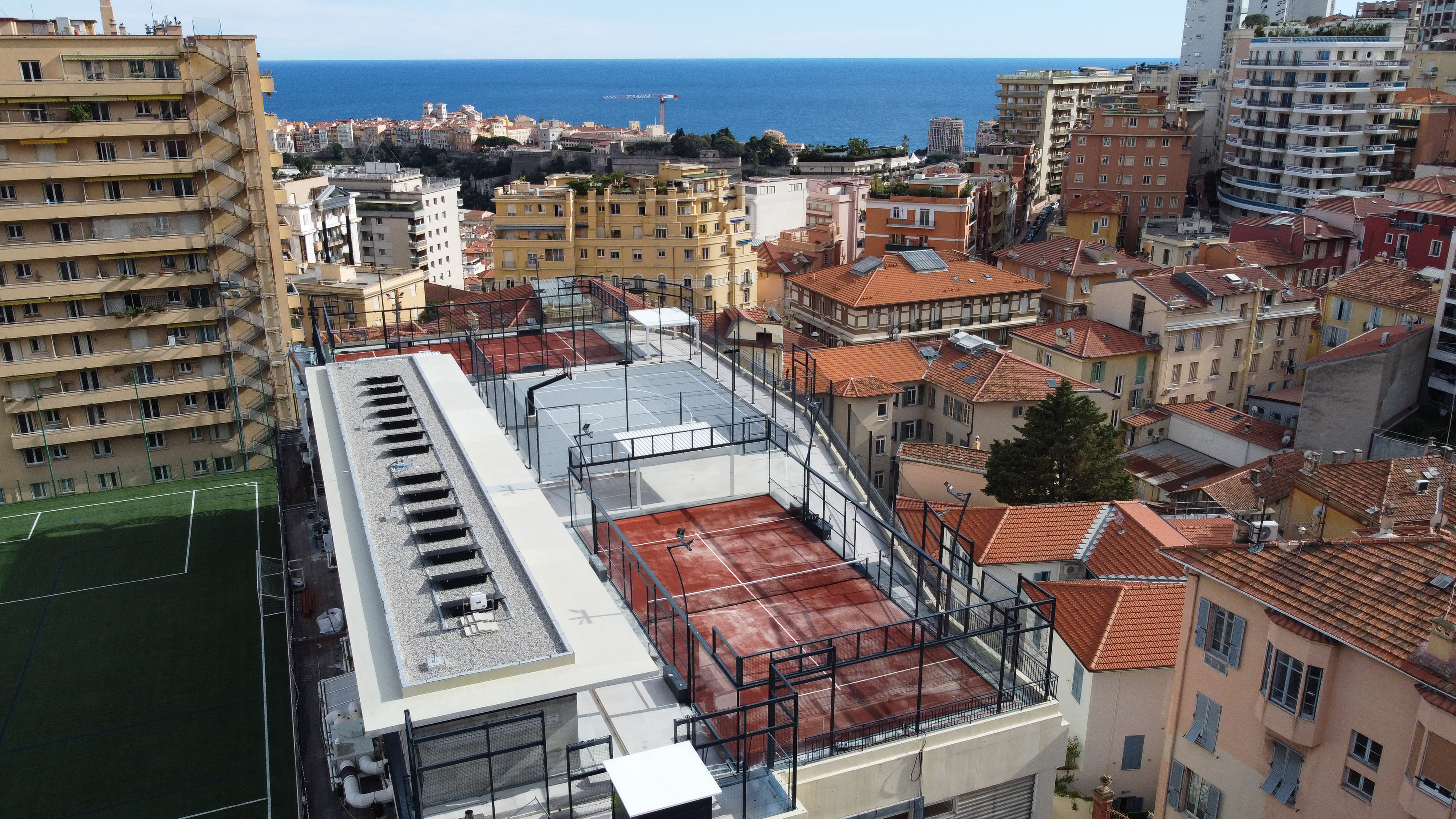 Projet multisport rooftop au Stade des Moneghetti Monaco par Sol Sportif
