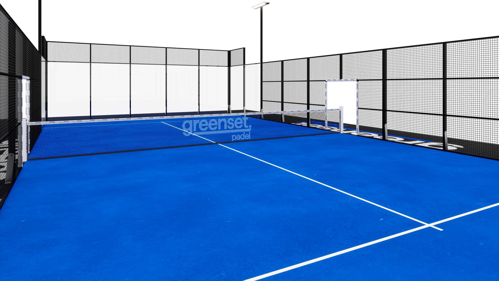 Terrain de padel Classic Steel — Terrain en situation