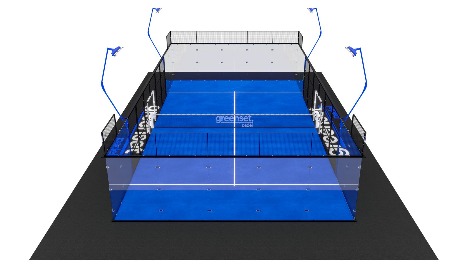 Terrain de padel full panoramique Technic — Détails du terrain