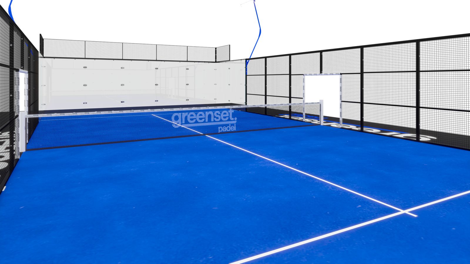 Terrain de padel Carbon — Vue générale