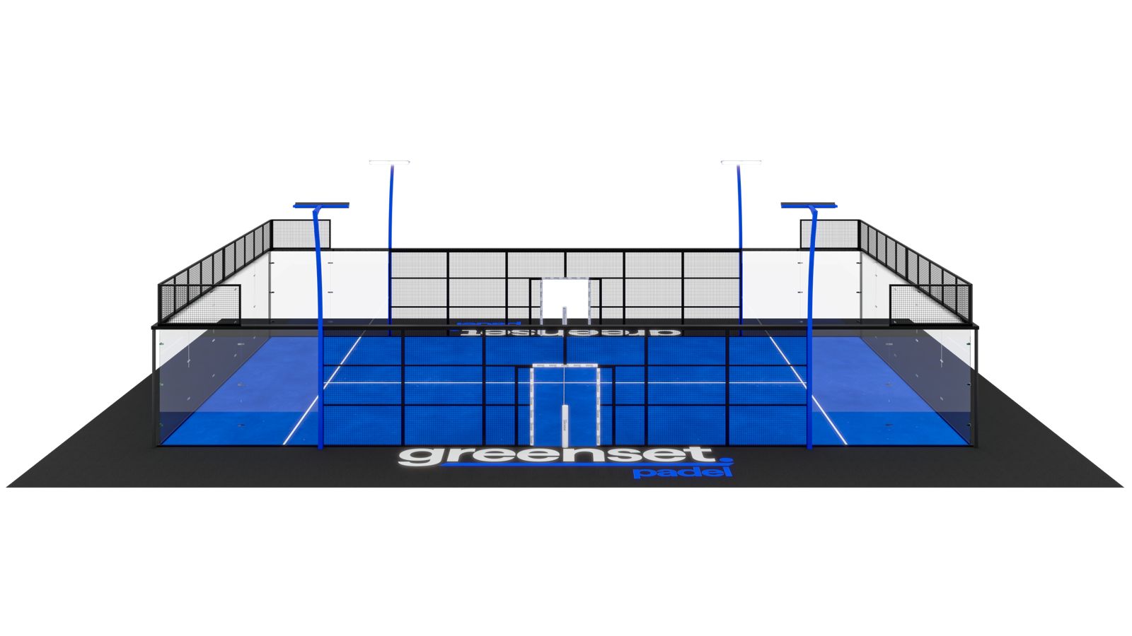 Terrain de padel Carbon — Renforts & vitrages
