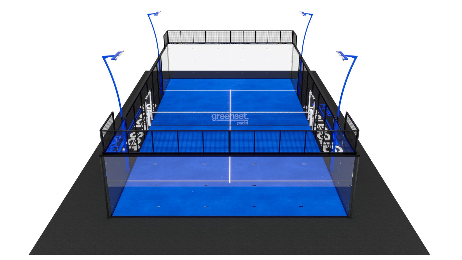 Terrain de padel Carbon — Détails de finition
