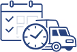 Scheduled metal delivery programs supporting just-in-time manufacturing operations