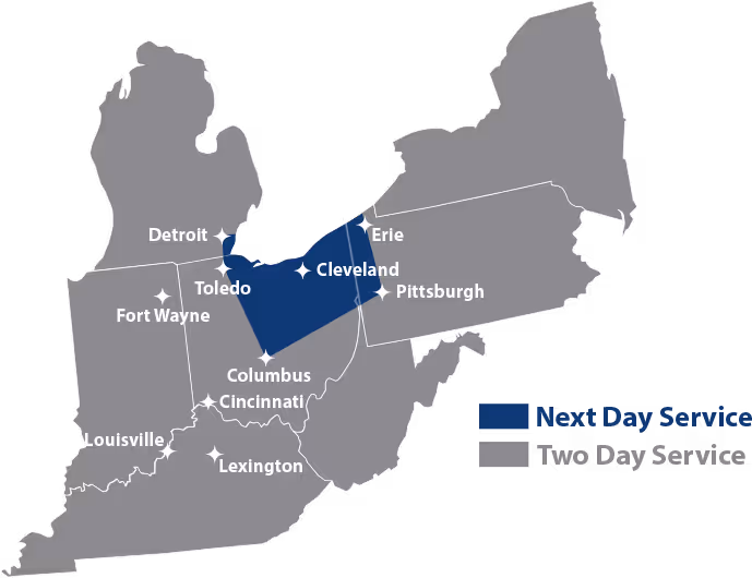 ICI Metals Service Center supplies aluminum, stainless steel, and alloy products throughout Ohio and surrounding states