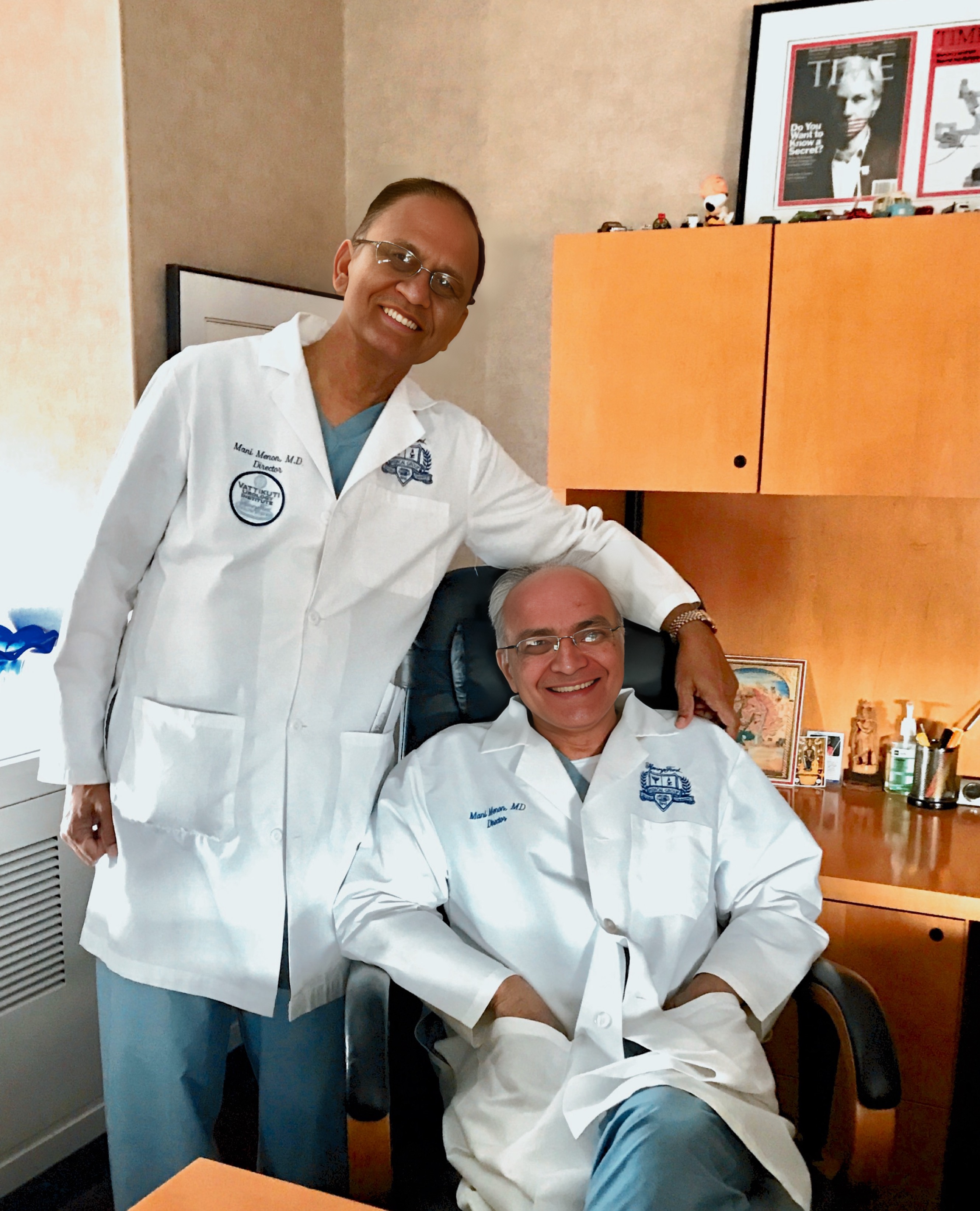 With Dr. Mani Menon