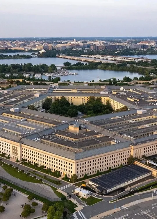Aerial view of the Pentagon