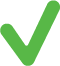 Green check mark symbol indicating approval or completion.