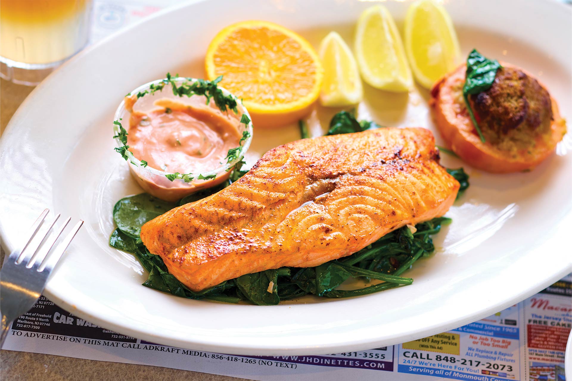 All Seasons Diner Salmon Seafood