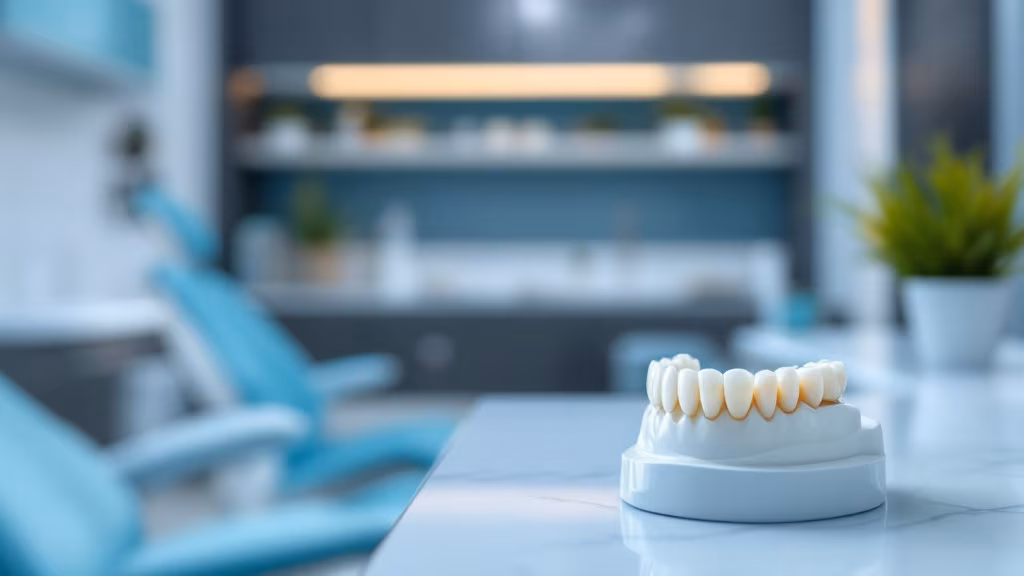 A new denture wearer adjusting comfortably during the first month of care at Sola Dental Spa in Staten Island