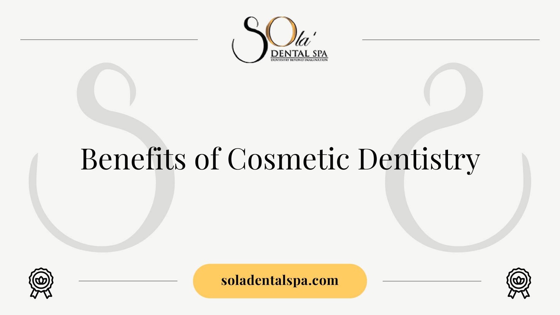 Cosmetic dental treatment results