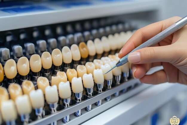 Patient flossing around porcelain veneer margins as advised by Sola Dental Spa in Staten Island