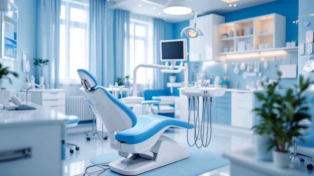 Dentist discussing non-surgical treatment alternatives with a patient before oral surgery