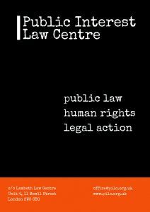 New Public Interest Law Centre leaflet