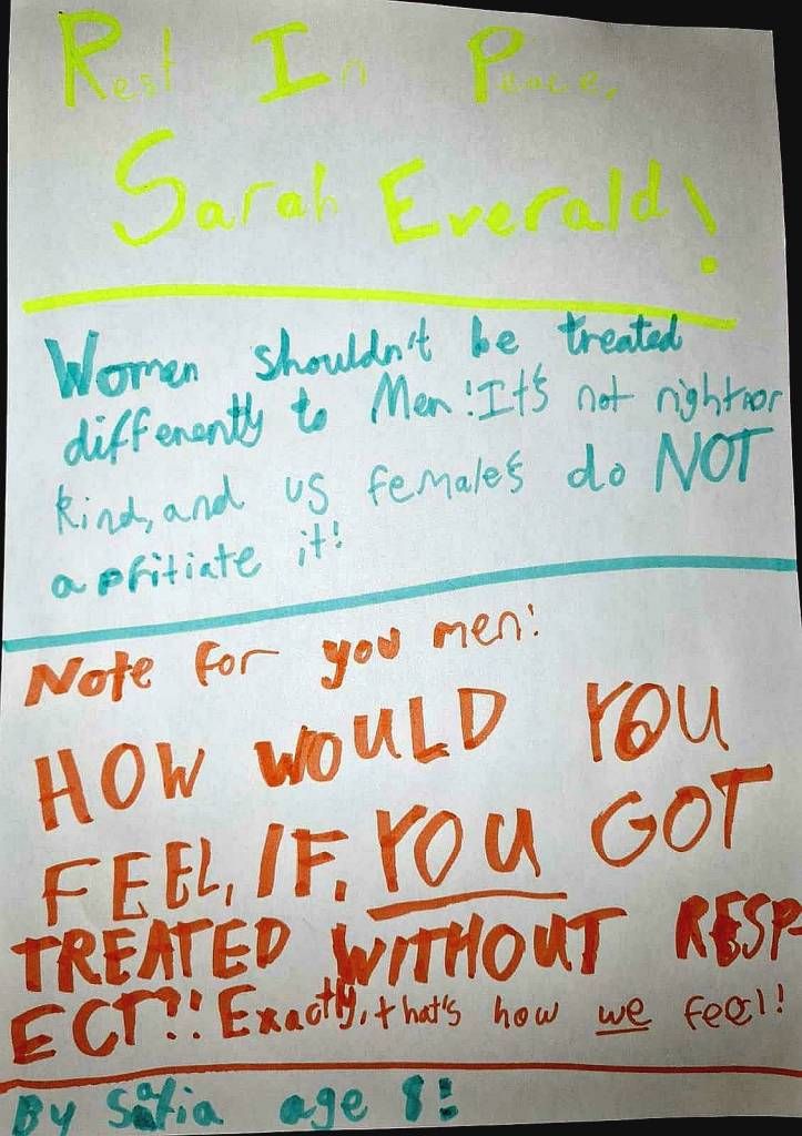 Statement on Sarah Everard, violence against women and the failure of the state