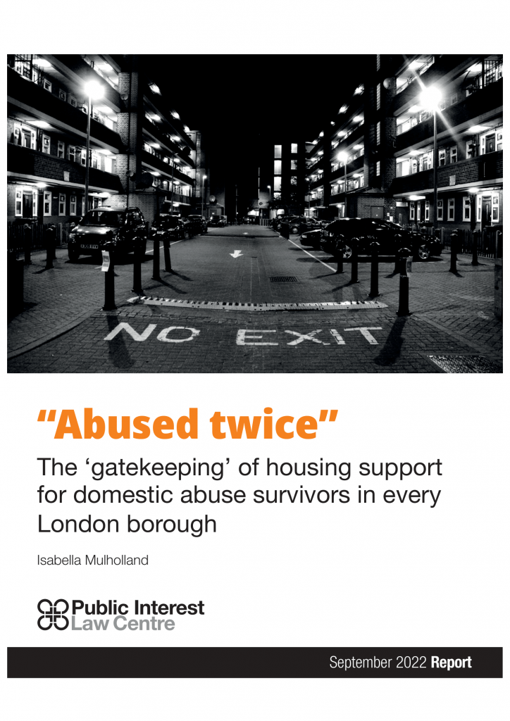 LAUNCH: New report on Domestic Abuse and Housing