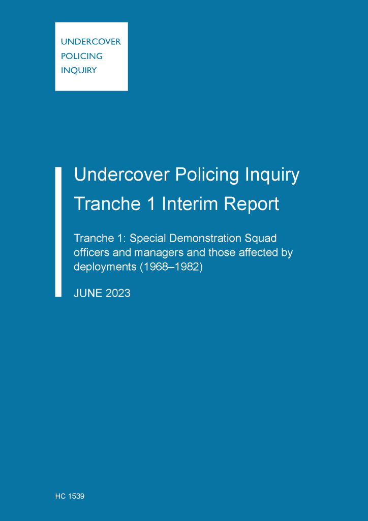 Spycops Inquiry – a response to the Interim Report