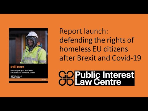 Report launch: Defending the rights of homeless EU citizens after Brexit and Covid-19