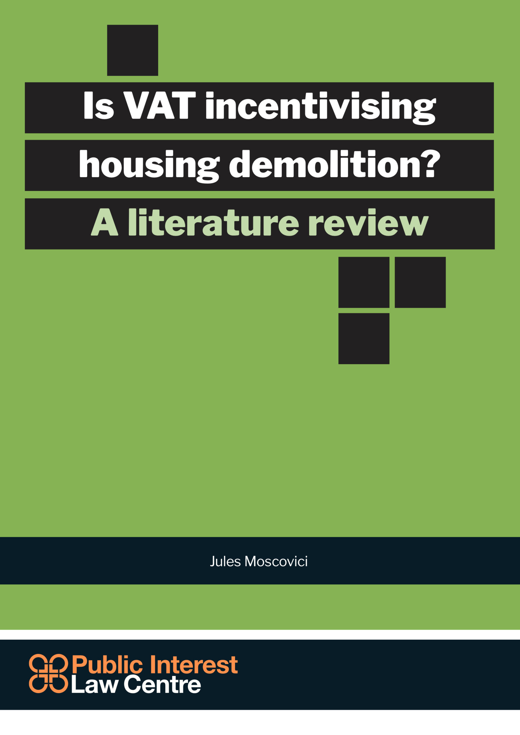 Is VAT incentivising housing demolition? A literature review