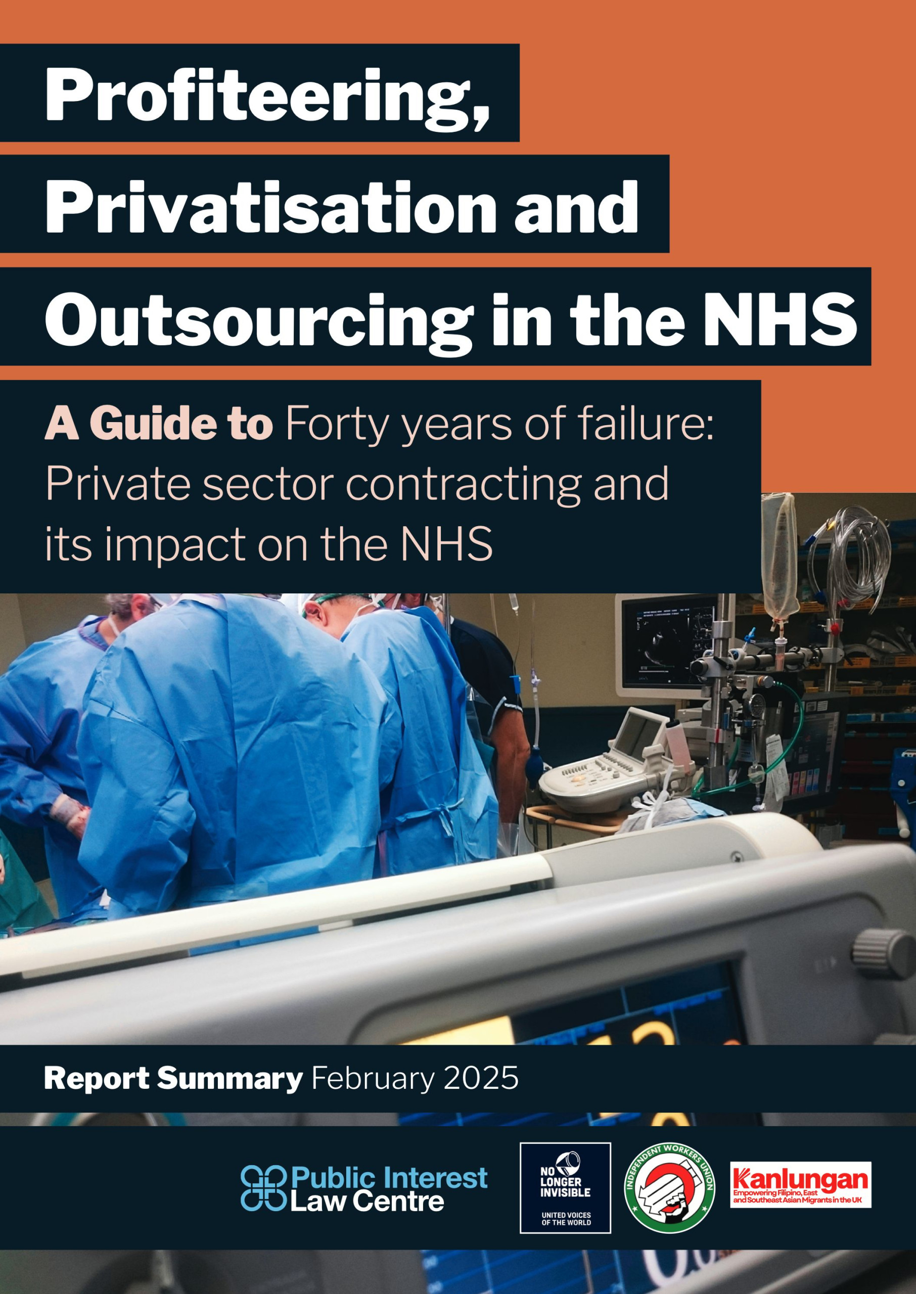 Profiteering, Privatisation and Outsourcing in the NHS